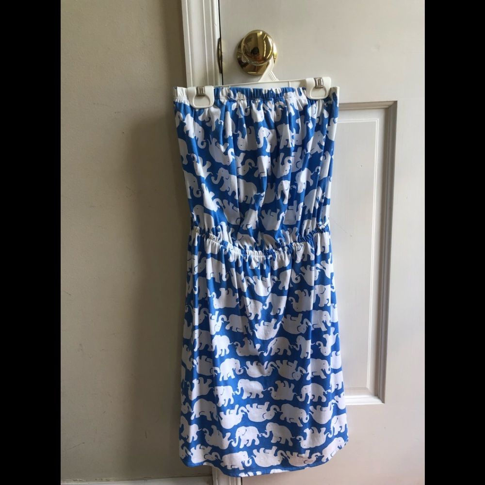Lilly Pulitzer Blue Elephant Print Dress